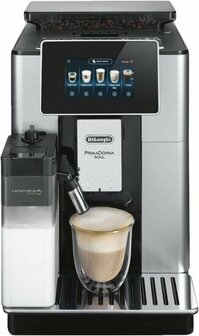 Delonghi Kaffee-Vollautomat ECAM 610.55.SB PRIMADONNA SOUL Silber-Schwarz