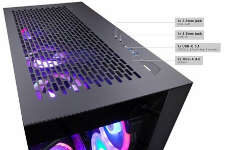 Captiva PC Highend Gaming R83-525 (Ryzen 9 7950X3D/RTX4070 Ti Super 16GB GDDR6X/SSD 2TB/64GB/WLAN/Windows 11 Home 64-bit)