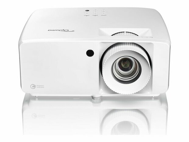 Optoma UHZ66 - DLP-Projektor - Laser - tragbar - 3D - 4000 lm - 3840 x 2160 - 16:9 - 4K - LAN - weiß