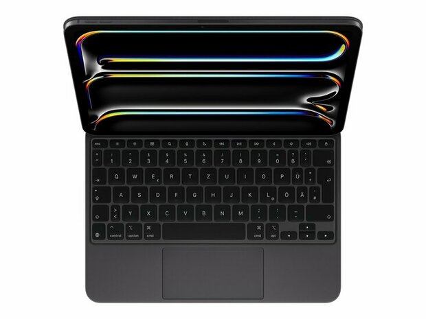 APPLE Magic Keyboard für iPad Pro 11 (M4) - Deutsch - Weiß - Schwarz