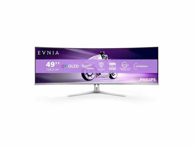 Philips Evnia 8000 49M2C8900L - OLED-Monitor - gebogen - 124.5 cm (49") - HDR