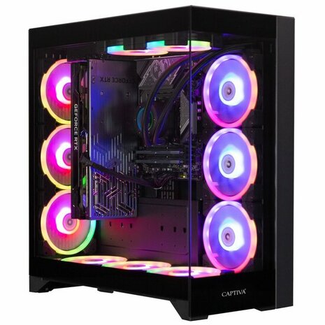 CAPTIVA PC Highend Gaming R83-491 (Ryzen 7 7800X3D/RTX4070 Ti Super 16GB GDDR6X/SSD 1TB/32GB/WLAN/Windows 11 Home 64-bit)